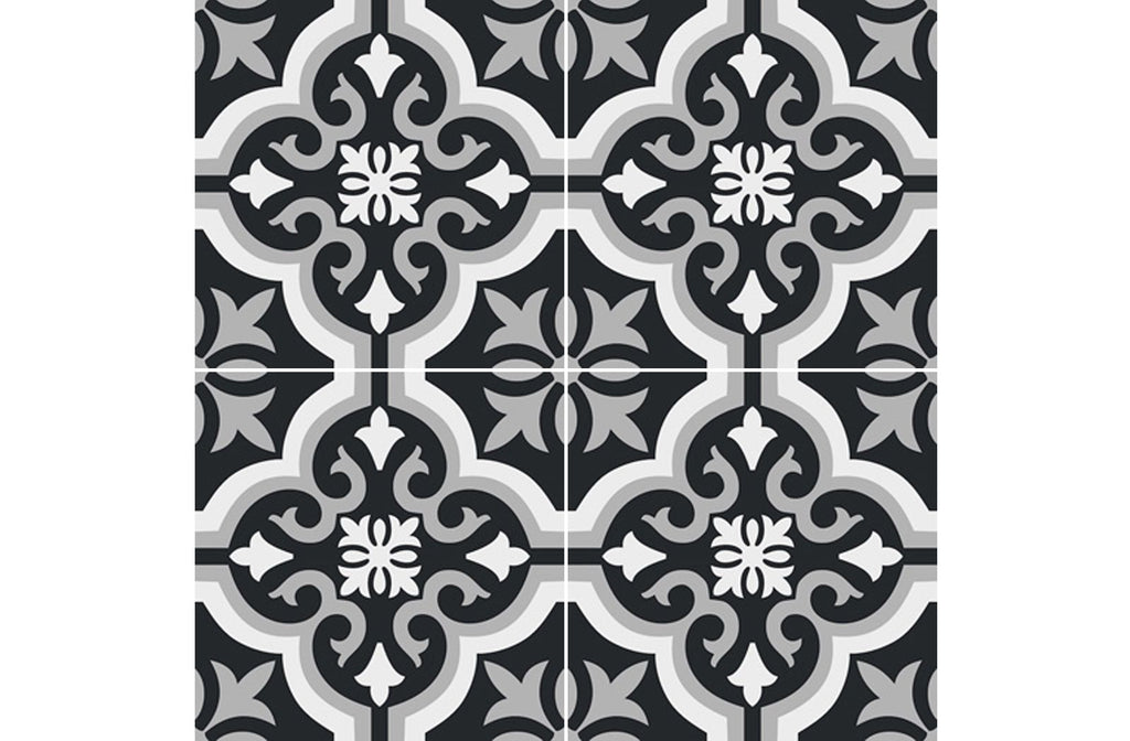 11 Sq Ft Box of Picasso Porcelain 8″ × 8″ Cement Look Tiles - Seville