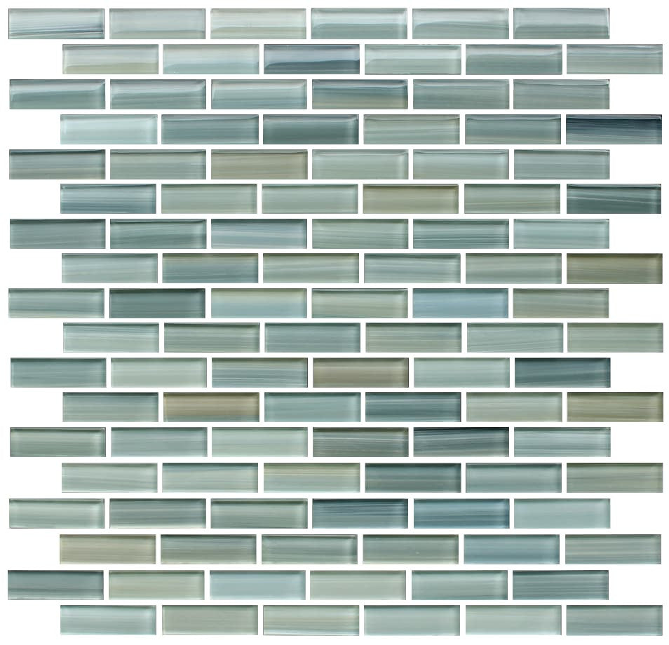 Reflections Hand Painted Glass Mosaic Subway Tile - Rocky Point Tile - Glass and Mosaic Tile Store