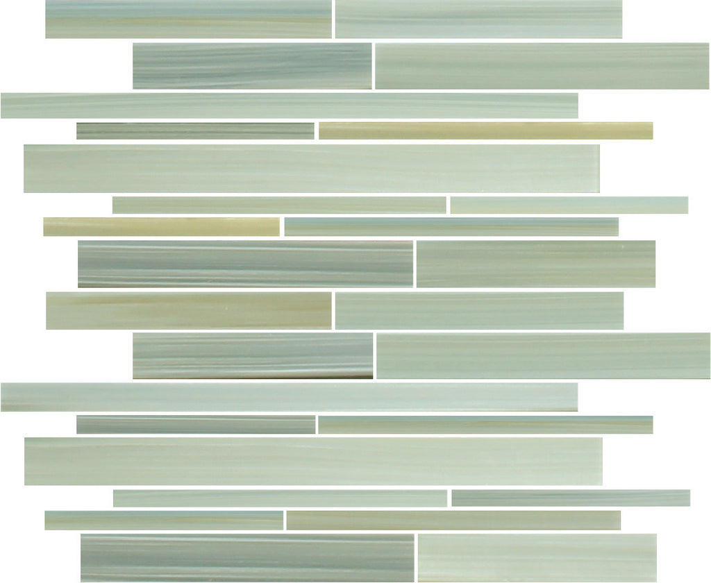 Reflections Hand Painted Linear Glass Mosaic Tiles - Rocky Point Tile - Glass and Mosaic Tile Store