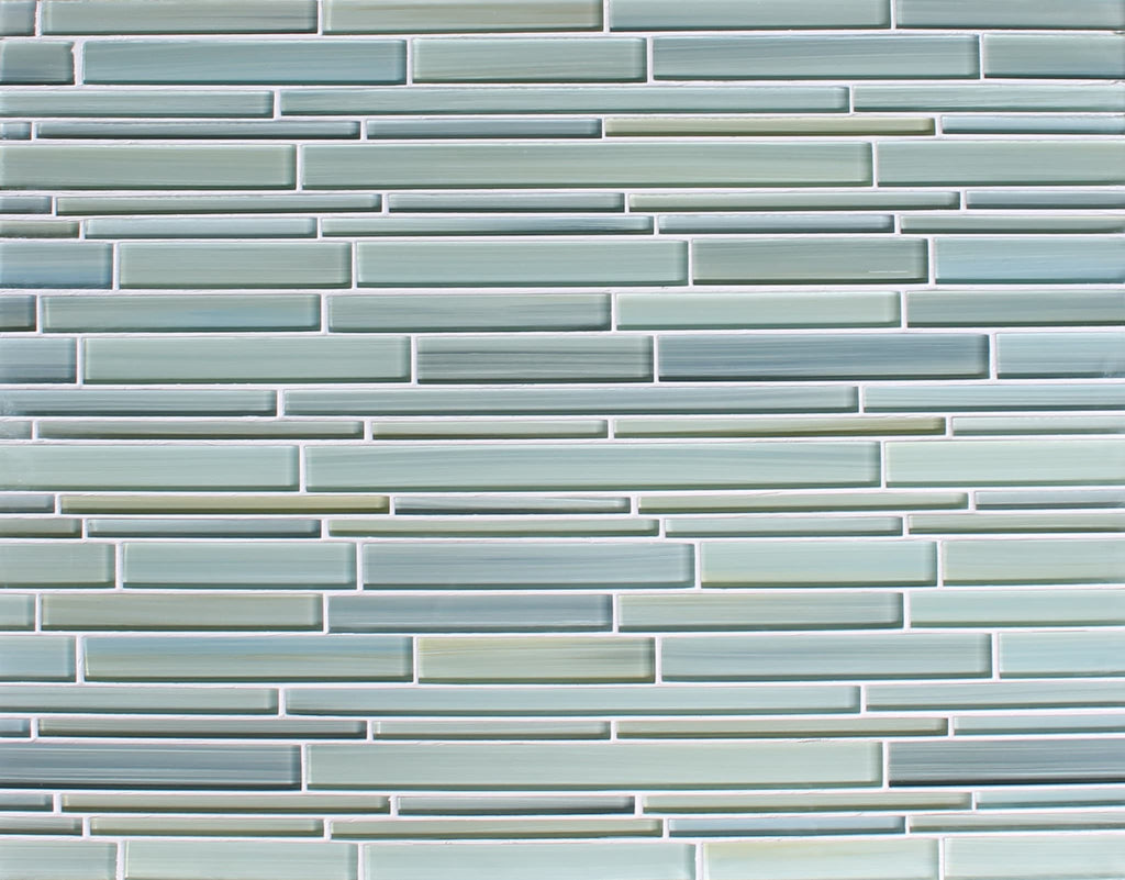 Reflections Hand Painted Linear Glass Mosaic Tiles - Rocky Point Tile - Glass and Mosaic Tile Store