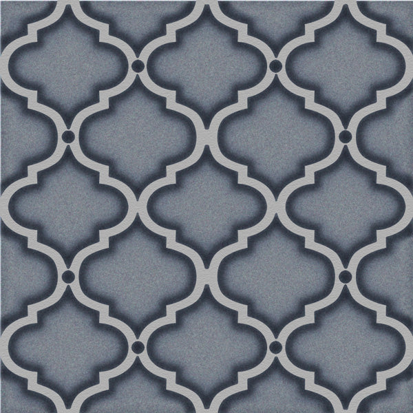 Riflessi Arabesque Hand Glazed Porcelain Tiles - Blu Notte