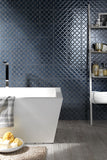 Riflessi Arabesque Hand Glazed Porcelain Tiles - Blu Notte