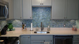 Rip Curl Green and Blue Hand Painted Glass Subway Mosaic Tiles - Rocky Point Tile - Glass and Mosaic Tile Store