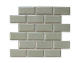 Victorian Beveled Sage Gloss Mosaic Tile