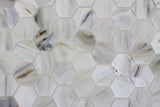 Sea Shell Recycled Hexagon Glass Mosaic Tile - Rocky Point Tile - Glass and Mosaic Tile Store