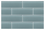 Seaside Blue 4x12 Glass Subway Tiles - Rocky Point Tile - Glass and Mosaic Tile Store
