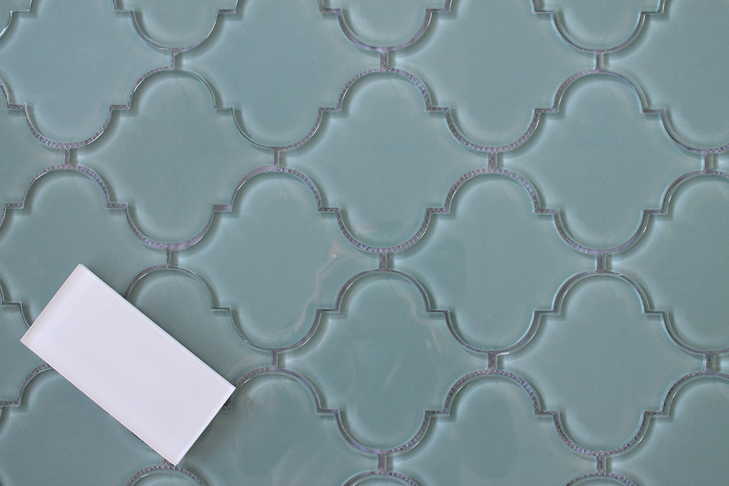 Seaside Arabesque Glass Mosaic Tiles - Rocky Point Tile - Glass and Mosaic Tile Store