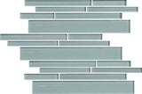 Seaside Blue Linear Glass Mosaic Tile - Rocky Point Tile - Glass and Mosaic Tile Store