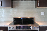 Sheep's Wool Beige Linear Glass Mosaic Tile - Rocky Point Tile - Glass and Mosaic Tile Store