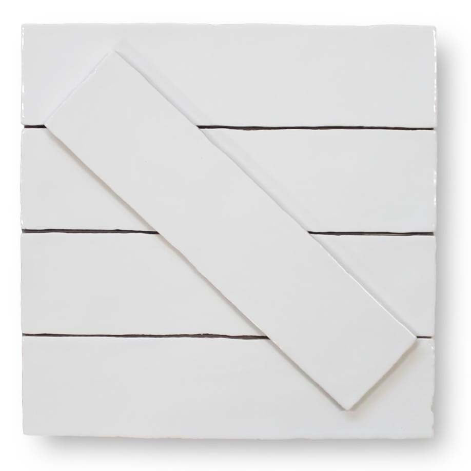 10 Sq Ft Boxes of Tencer Tiempo 3 x 12 Ceramic Subway Tiles - Simply White