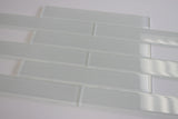 Snow White 2x12 Glass Subway Tiles - Rocky Point Tile - Glass and Mosaic Tile Store
