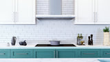 Snow White 2x12 Glass Subway Tiles - Rocky Point Tile - Glass and Mosaic Tile Store