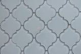 Snow White Arabesque Glass Mosaic Tiles - Rocky Point Tile - Glass and Mosaic Tile Store