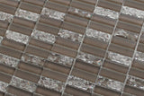 Sparkle Taupe Glass Mosaic Subway Tiles - Rocky Point Tile - Glass and Mosaic Tile Store