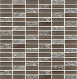 Sparkle Taupe Glass Mosaic Subway Tiles