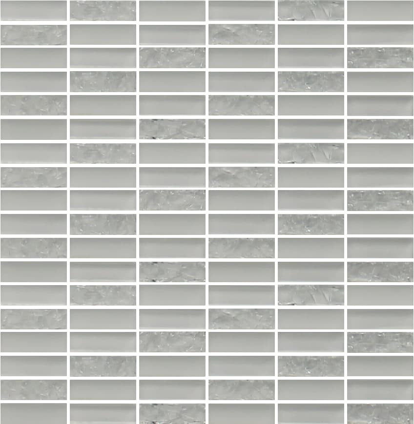 Sparkle White Glass Mosaic Subway Tiles - Rocky Point Tile - Glass and Mosaic Tile Store