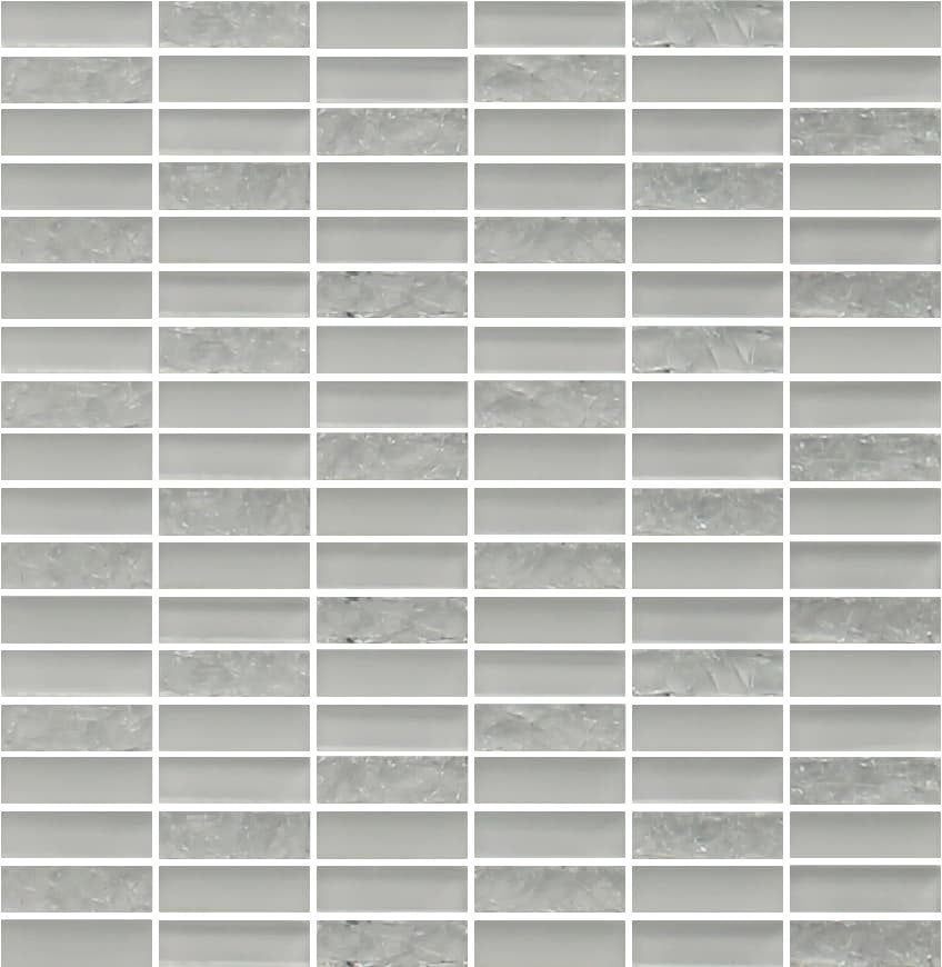 Sparkle White Glass Mosaic Subway Tiles - Rocky Point Tile - Glass and Mosaic Tile Store