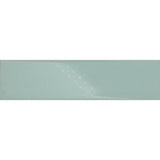 Light Blue Glossy Ceramic Subway Tiles - Spearmint