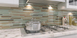 Sunset Beach Hand Painted Linear Glass Mosaic Tiles - Rocky Point Tile - Glass and Mosaic Tile Store