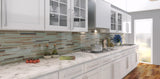 Sunset Beach Hand Painted Linear Glass Mosaic Tiles - Rocky Point Tile - Glass and Mosaic Tile Store