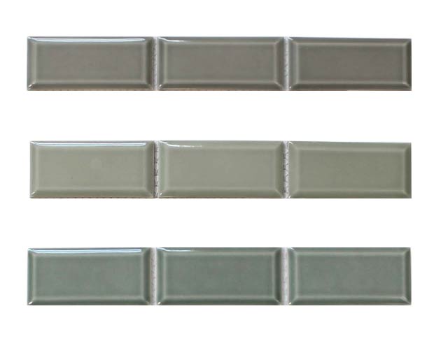 Victorian Beveled Gloss Mosaic Tiles Combo Pack - Greens