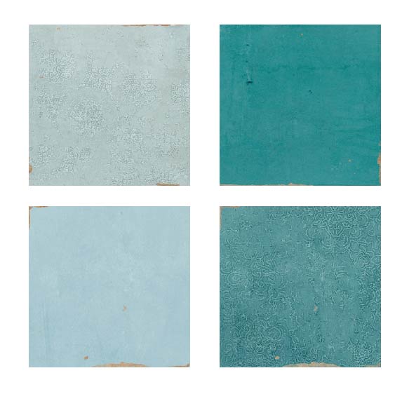 Mestizaje Zellige 5 x 5 Ceramic Tiles Combo Pack - Blues