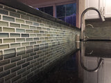 Reflections Hand Painted Glass Mosaic Subway Tile - Rocky Point Tile - Glass and Mosaic Tile Store