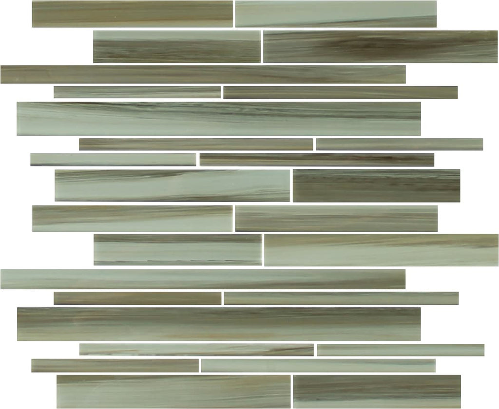 Utaupia Hand Painted Linear Glass Mosaic Tiles - Rocky Point Tile - Glass and Mosaic Tile Store