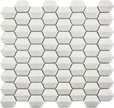 Vetro D'Terra Glass Dolomite Elongated Hexagon Mosaics