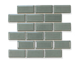 Victorian Beveled Wedgewood Gloss Mosaic Tile