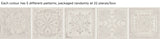 Gatsby Ceramic 8x8 Tin Look Tiles - White