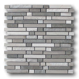 Chicago Marble Mosaic Tile - Wood Blend