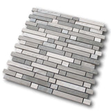 Chicago Marble Mosaic Tile - Wood Blend