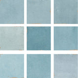 9 Sq Ft Boxes of Mestizaje Zellige 5 x 5 Ceramic Tiles - Aqua Decor