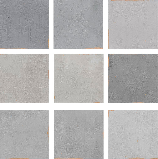 9 Sq Ft Boxes of Mestizaje Zellige 5 x 5 Ceramic Tiles - Gray Decor