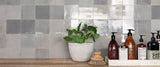 9 Sq Ft Boxes of Mestizaje Zellige 5 x 5 Ceramic Tiles - Gray Decor