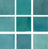 Mestizaje Zellige 5 x 5 Ceramic Tiles Combo Pack - Blues