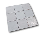 9 Sq Ft Boxes of Mestizaje Zellige 5 x 5 Ceramic Tiles - White Decor